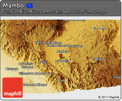 Physical Panoramic Map of Mambo