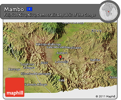 Satellite Panoramic Map of Mambo