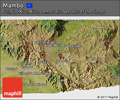 Satellite Panoramic Map of Mambo