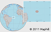 Gray Location Map of the area around 4° 32' 58" S, 30° 31' 29" W