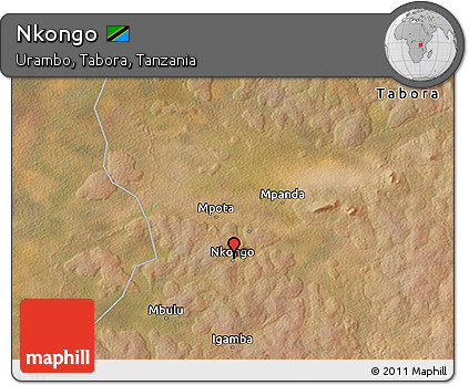 Satellite 3D Map of Nkongo