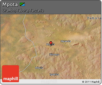 Satellite 3D Map of Mpota