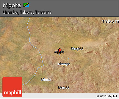 Satellite 3D Map of Mpota