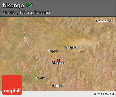 Satellite 3D Map of Nkongo
