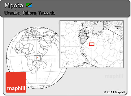 Blank Location Map of Mpota