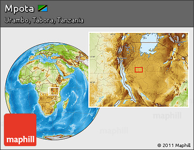 Physical Location Map of Mpota