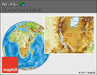 Physical Location Map of Ntimbi