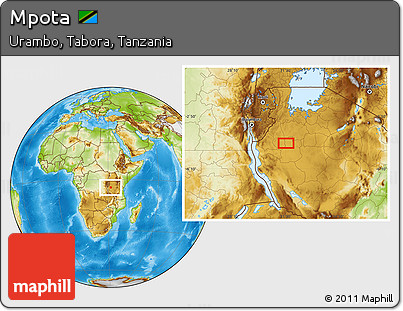 Physical Location Map of Mpota