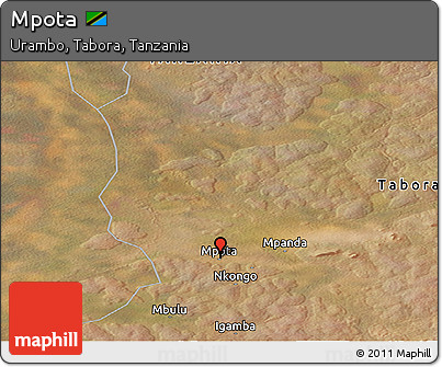 Satellite Panoramic Map of Mpota