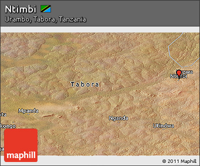 Satellite Panoramic Map of Ntimbi