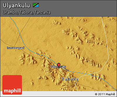Physical 3D Map of Ulyankulu
