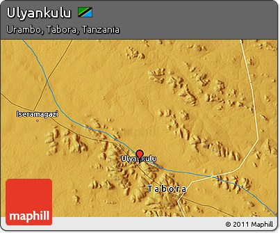 Physical 3D Map of Ulyankulu
