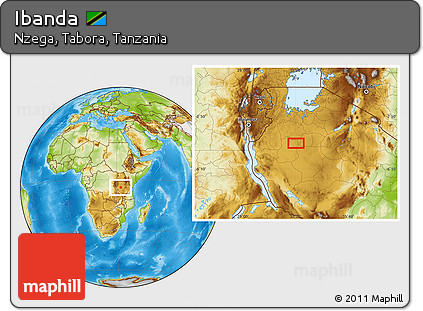 Physical Location Map of Ibanda