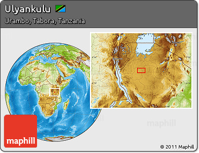 Physical Location Map of Ulyankulu