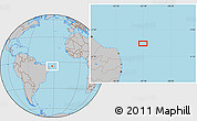 Gray Location Map of the area around 4° 32' 58" S, 32° 13' 30" W