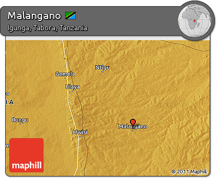Physical 3D Map of Malangano