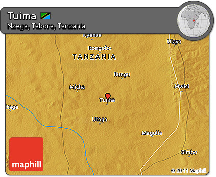 Physical 3D Map of Tuima