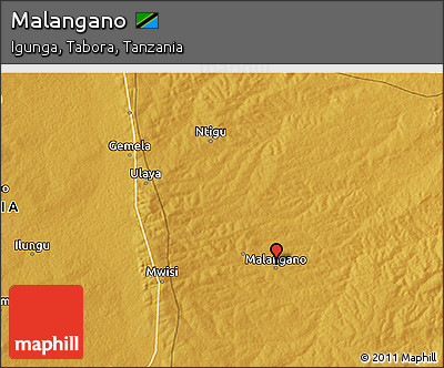 Physical 3D Map of Malangano