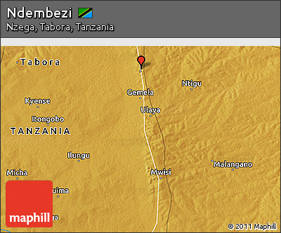 Physical 3D Map of Ndembezi