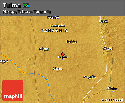 Physical 3D Map of Tuima
