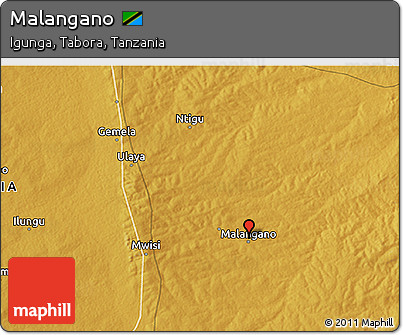 Physical 3D Map of Malangano