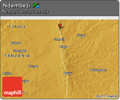 Physical 3D Map of Ndembezi