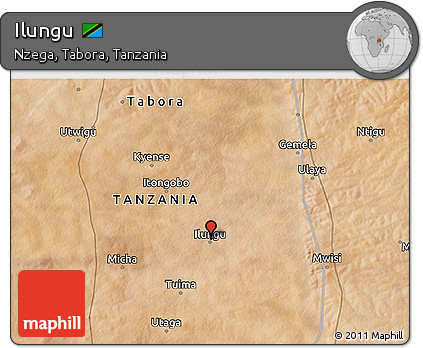Satellite 3D Map of Ilungu