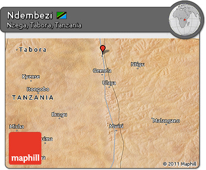 Satellite 3D Map of Ndembezi