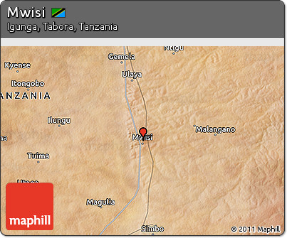 Satellite 3D Map of Mwisi