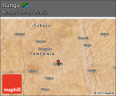 Satellite 3D Map of Ilungu