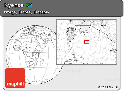Blank Location Map of Kyense