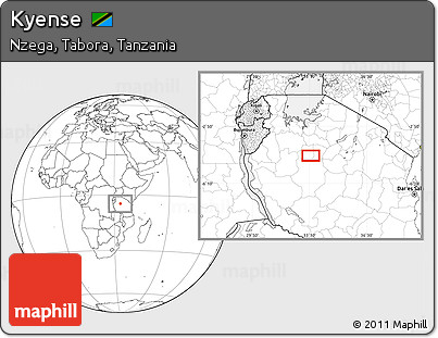 Blank Location Map of Kyense