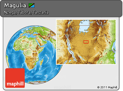 Physical Location Map of Magulia