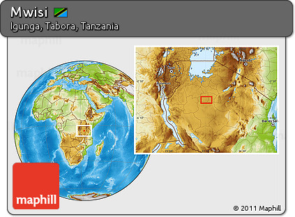 Physical Location Map of Mwisi