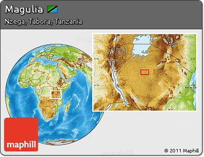 Physical Location Map of Magulia