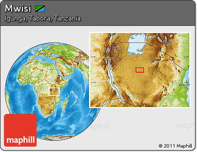 Physical Location Map of Mwisi
