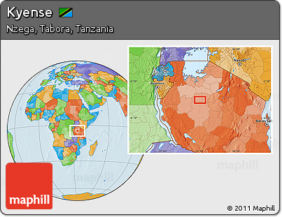 Political Location Map of Kyense