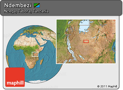 Satellite Location Map of Ndembezi