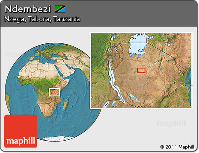 Satellite Location Map of Ndembezi