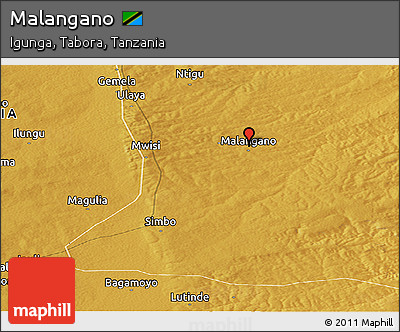 Physical Panoramic Map of Malangano
