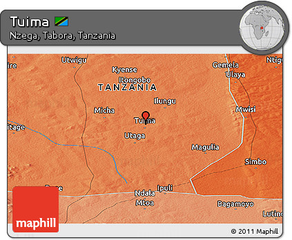Political Panoramic Map of Tuima