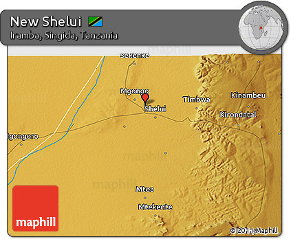Physical 3D Map of New Shelui