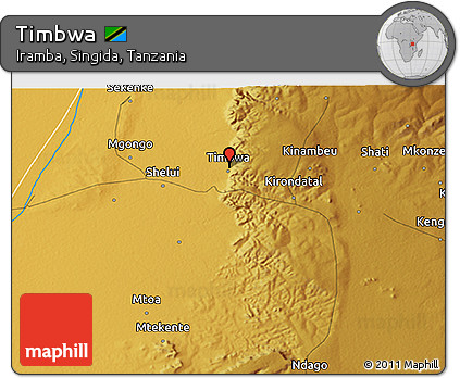 Physical 3D Map of Timbwa