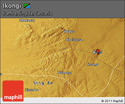 Physical 3D Map of Ikongi