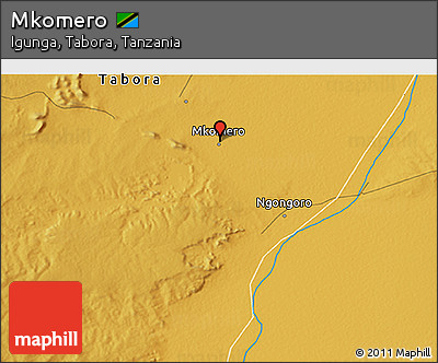Physical 3D Map of Mkomero