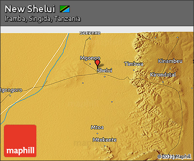 Physical 3D Map of New Shelui