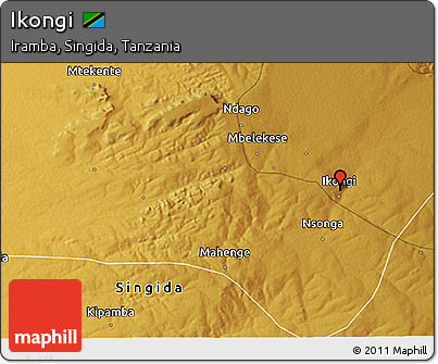 Physical 3D Map of Ikongi