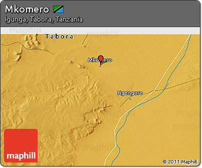 Physical 3D Map of Mkomero