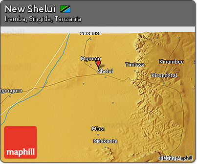 Physical 3D Map of New Shelui