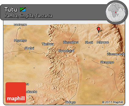 Satellite 3D Map of Tutu